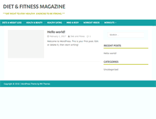 Tablet Screenshot of dietandfitnessmagazine.com